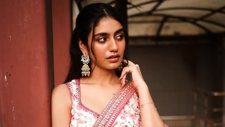 Priya Prakash Varrier Looks Fresh As A Daisy In Pink Floral Saree