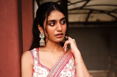 Priya Prakash Varrier Looks Fresh As A Daisy In Pink Floral Saree
