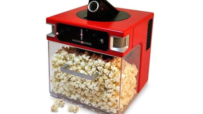 'The Popinator' flings popcorn into your mouth from 15 feet away