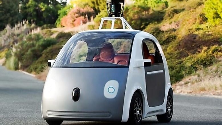 Google shows off driverless car prototype with no steering wheel, accelerator pedal or brake pedal