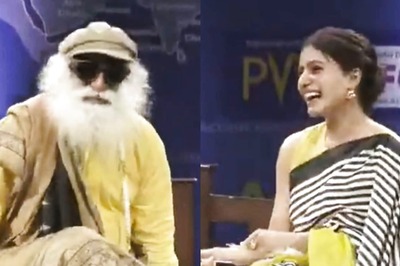Samantha Ruth Prabhu Is Embarrassed As Sadhguru Teases Her For Being Late To Save Soil Hyderabad Event