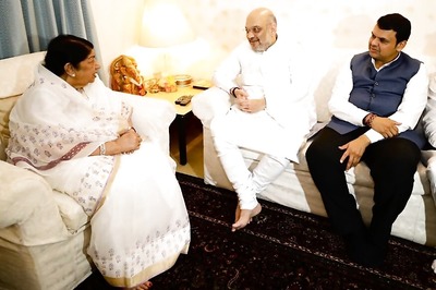 Amit Shah Meets Lata Mangeshkar in Mumbai as Part of ‘Sampark’ Campaign
