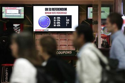 Britain's Bookies Bet Against 'Brexit'