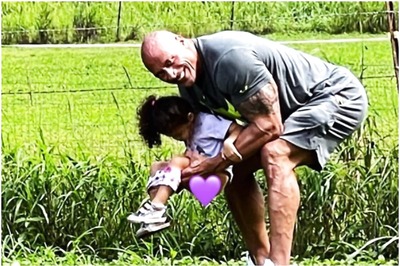 The Rock's Backyard Moment with Daughter Tiana is Too Pure and the Internet is Loving it