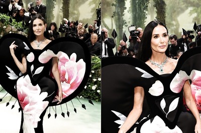 Met Gala 2024: Demi Moore’s Gown Was Made With A 60 Year Old Archival Silk Wallpaper