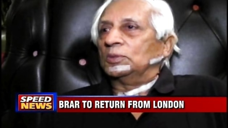 Lt General Brar to return from London today