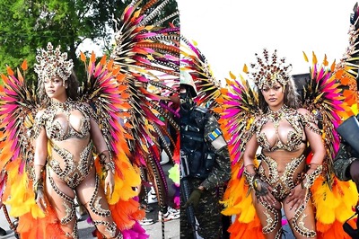 Rihanna's Crop Over Festival Look: A Showstopping Blend of Sparkle and Drama
