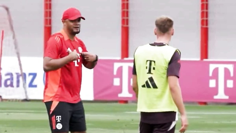 Bayern Munich Coach Vincent Kompany Pauses Training After Star Midfielder Loses Ball | WATCH
