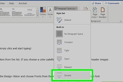 How to Double Space in Word