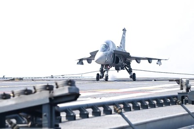 WATCH | In a Historic First, LCA Tejas Lands on Aircraft Carrier INS Vikrant