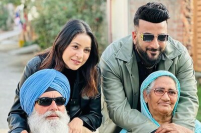 Shehnaaz Gill Captures Picture-Perfect Moment With Her Grandparents