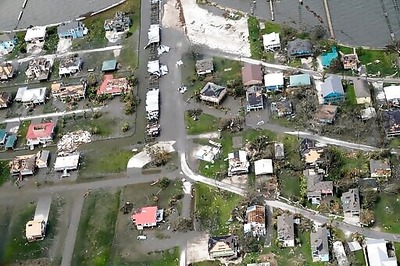 AP PHOTOS: Aerial Images Show Stark Destruction From Laura