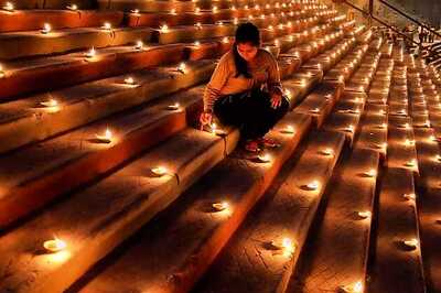Widows of Vrindavan begin Diwali celebrations on Yamuna banks
