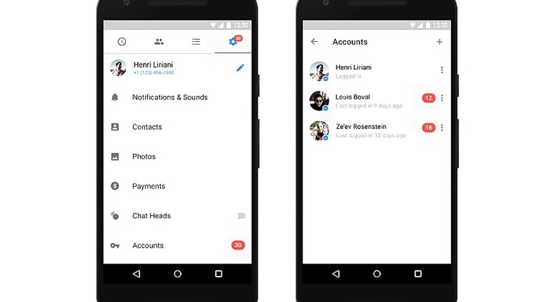 Facebook Messenger adds multi-account support for Android