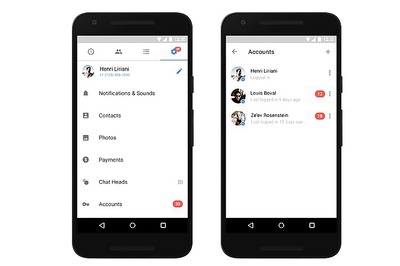 Facebook Messenger adds multi-account support for Android