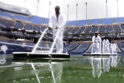 Rain delays start of play at US Open