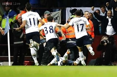EPL: Benteke sent off as Villa slide to defeat by Spurs