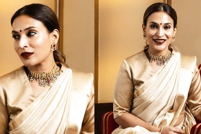 Aishwarya Rajinikanth Emanates Elegance In a Lovely Golden Silk Saree for Pongal