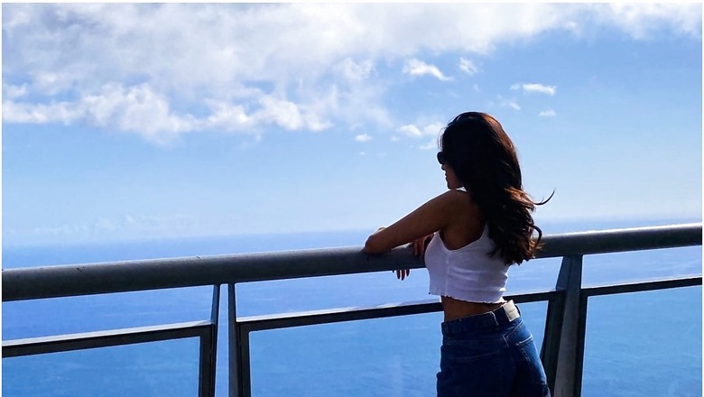Malavika Mohanan Shares Exotic Scenery Pics from Portugal Trip, Stuns in Crop Top and Denim Shorts