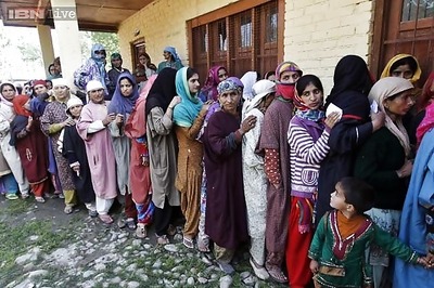 LS polls: Nearly 50 per cent turnout in two seats of J&K