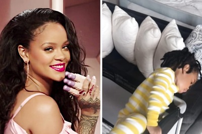 Rihanna Shares Adorable Video Of Son RZA Trying To Escape His Playpen: ‘Being A Boy Mom Is An Olympic Sport’