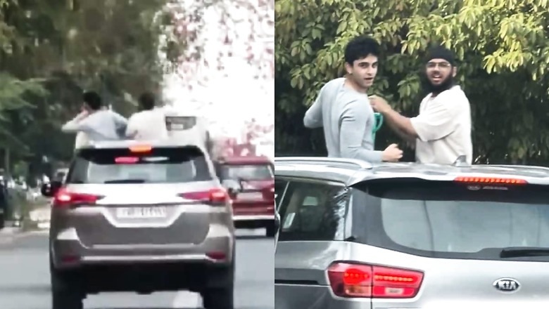 Delhi Men in Car Throw Water Balloons on Busy Roads Before Holi, Video Calls For Police's Action