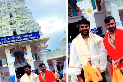 Music composer-actor Chandan Shetty Visits Temple In  Karnataka With Friend