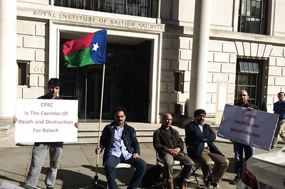 Baloch Activists Launch Protest Outside Chinese Embassy in London