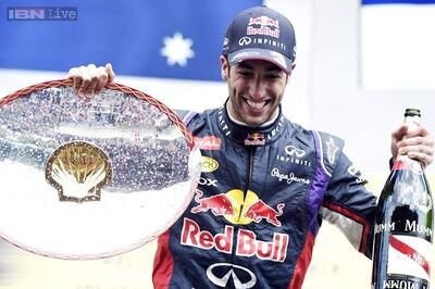 Red Bull's Ricciardo beats Rosberg to win Belgian Grand Prix 2014