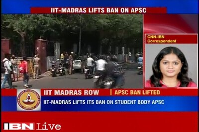 IIT-Madras lifts ban on students body APSC after criticism