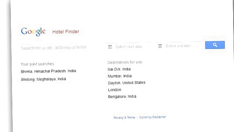 Google Hotel Finder lets travellers search, compare and book hotels