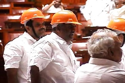 K'taka Opposition MLAs spend night in Assembly