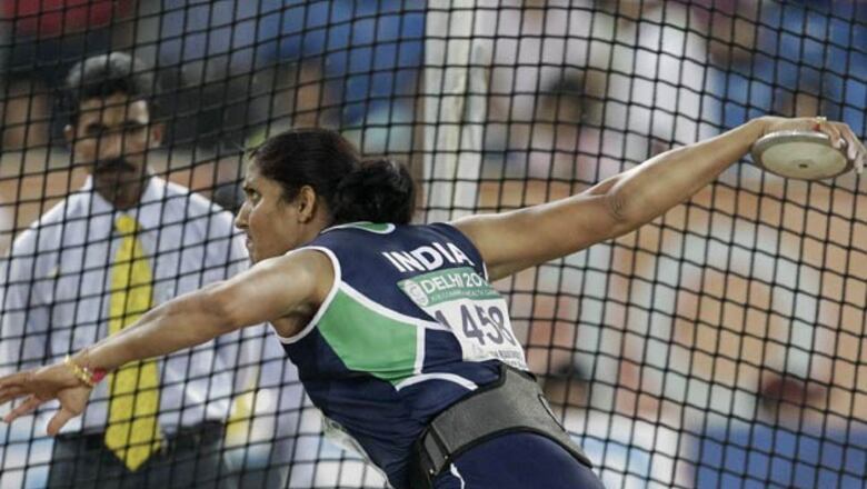 Krishna Poonia wins women's discus bronze