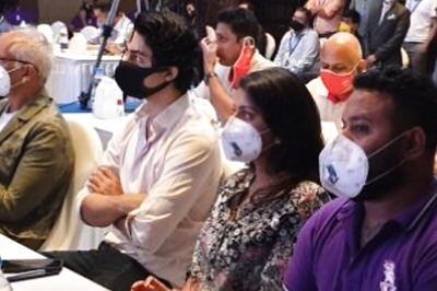 IPL Auction 2021: Shah Rukh Khan's Son Aryan at KKR Table