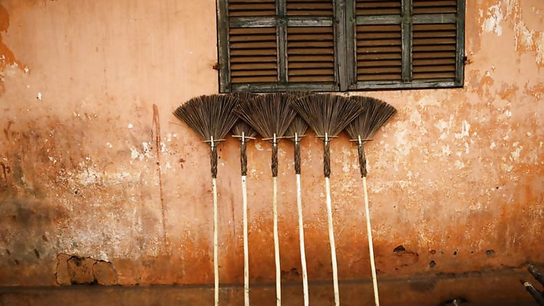 Armed With Broom, UP Minister Upendra Tewari Cleans Office, Corridor