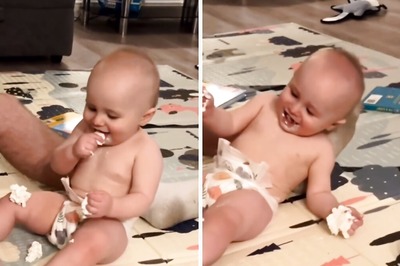 Baby's Playtime With Whipped Cream Is Hands Down The Cutest Video On Internet Today