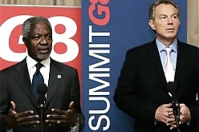 Blair, Annan call for troops in Israel