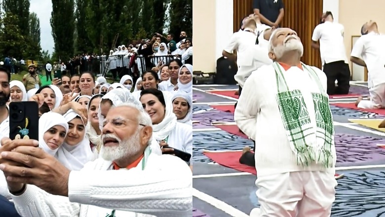 In Srinagar, PM Modi Says New Yoga Economy Is Growing, Clicks Selfies After Performing Asanas