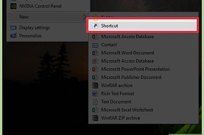 How to Make a Shutdown Button on a Windows Computer