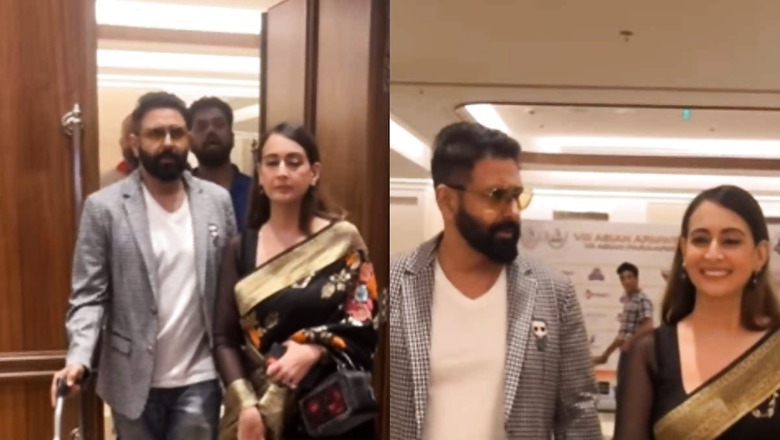Parvin Dabas Makes FIRST Public Appearance With Wife Preeti Jhangiani After Car Accident | Watch