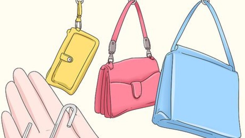 How to Hang Purses in a Closet