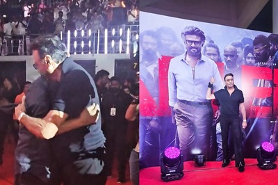 Superstar Rajinikanth Hugs Jackie Shroff At Jailer Audio Launch; Check Photos