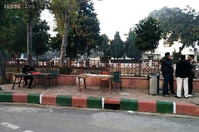 Delhi elections: Pranab Mukherjee visits polling booth, doesn't vote