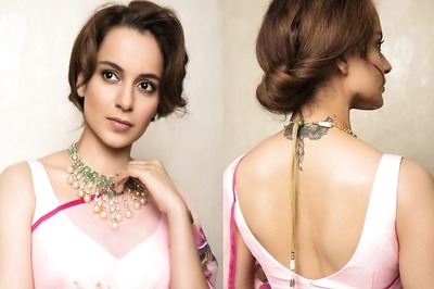 Kangana Ranaut Looks Resplendent In A Pink Floral Saree, See Pic