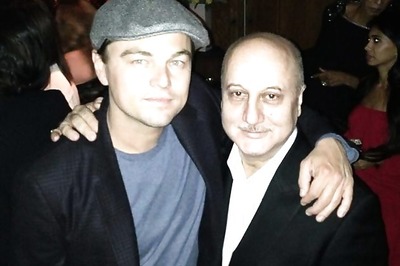 Snapshot: Anupam Kher seen with Leonardo Dicaprio