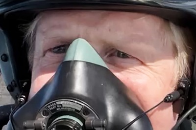 Boris Johnson Shoots Selfie Video while Flying a Typhoon Fighter Jet, Takes a Jibe at Sunak
