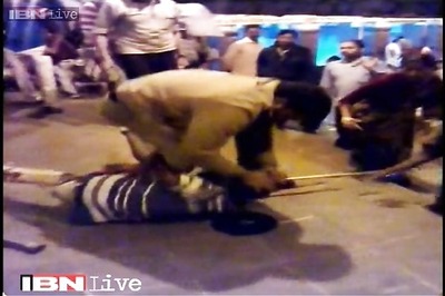 Caught on camera: RPF personnel brutally beats up a physically challenged beggar at Howrah station