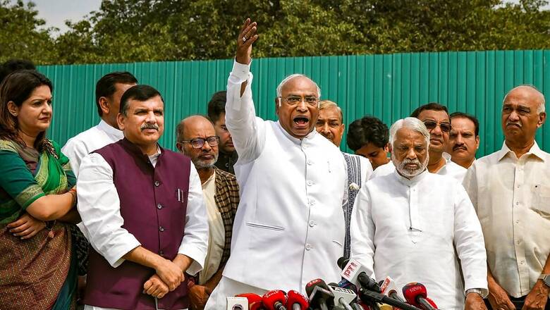Those 'Destroying' Democracy Talking About Saving it: Kharge Slams Modi Govt, Stages Protest
