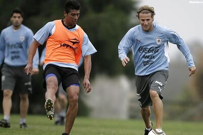 Forlan ok after knock in practice