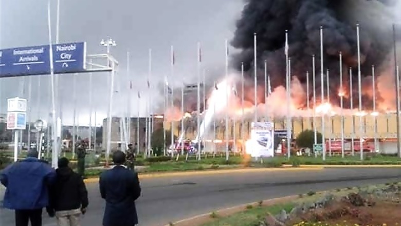 Fire closes Kenya's international airport in Nairobi